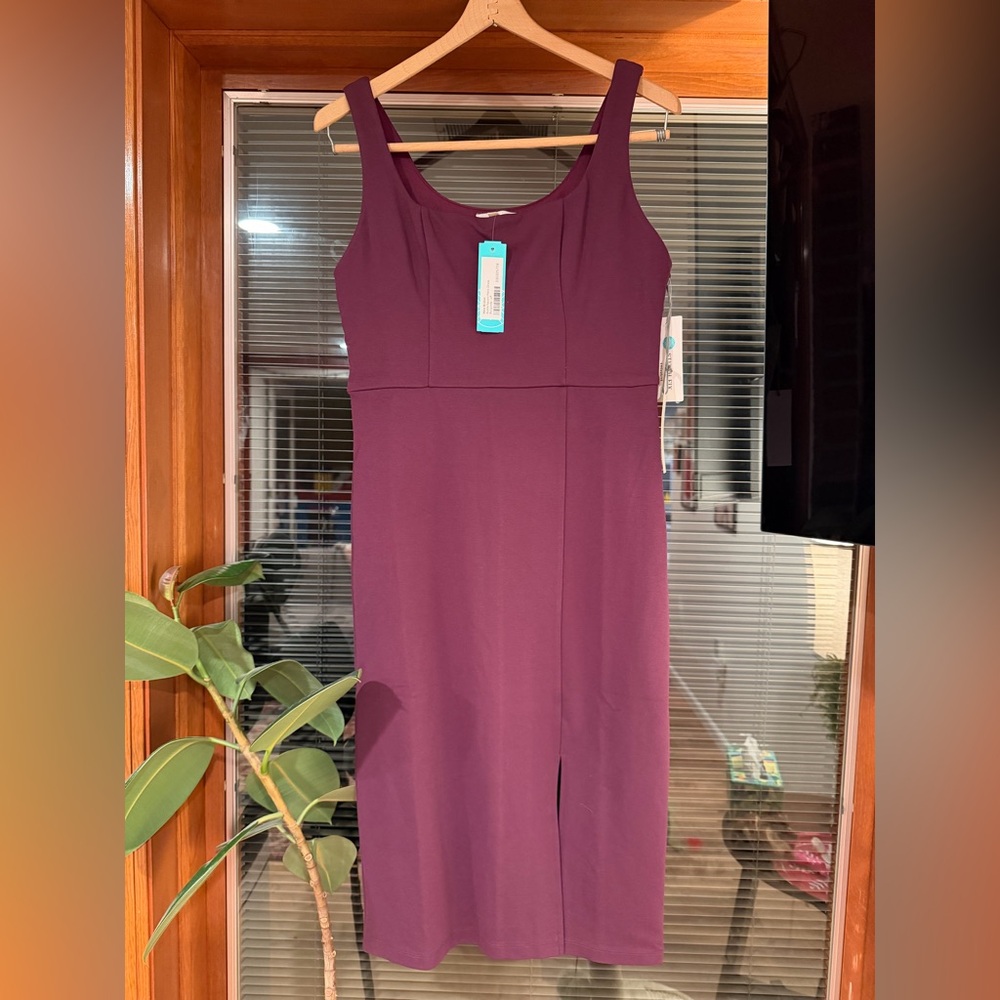 Nine Britton Purple Midi Dress